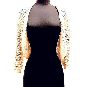 Vintage Italian Iridescent Sequin Cardigan